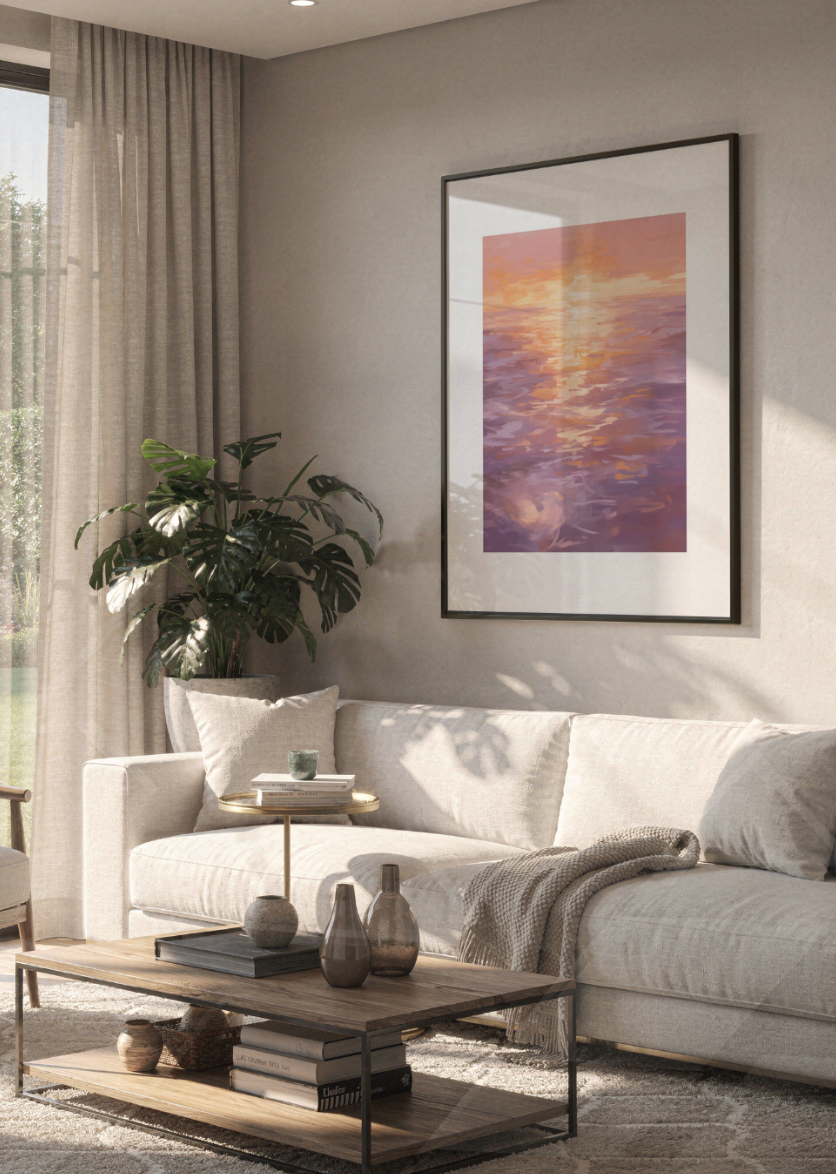WATERCOLOR SUNSET XXL